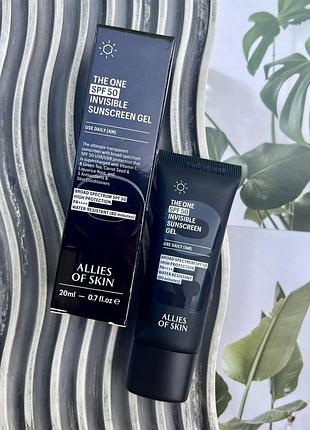 Оригінал сонцезахисний гель allies of skin the one spf 50 invisible sunscreen gel