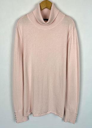 Жіночий однотонний легкий гольф водолазка з горловиною m&co розмір 14 l