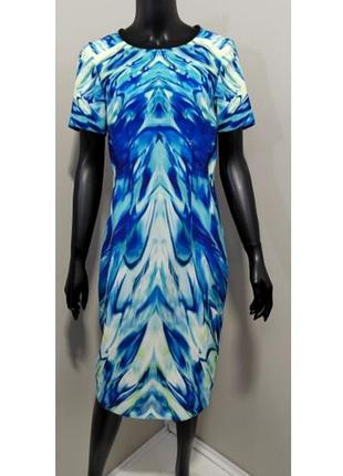 Сукня міді жіноча яскрава святкова 50-52 розмір україни per una speziale italian fabric