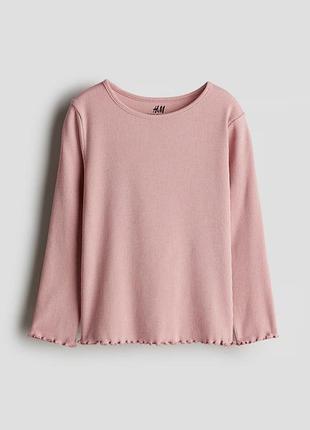Футболка на довгий рукав для дівчинки h&m