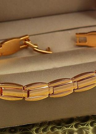 Браслет xuping jewelry модуль 17 см золотистый