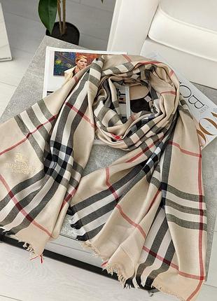 Палантин шарф burberry london бежевий є
