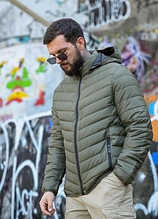 Чоловіча демісезонна куртка хакі m-xxxl