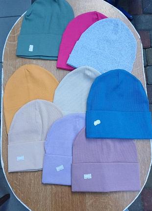 Шапка рубчик одинарная мальчик, девочка