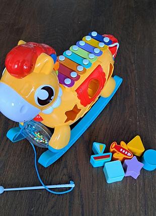 Сортер huanger пони с ксилофоном, подсветка, музыка 3
