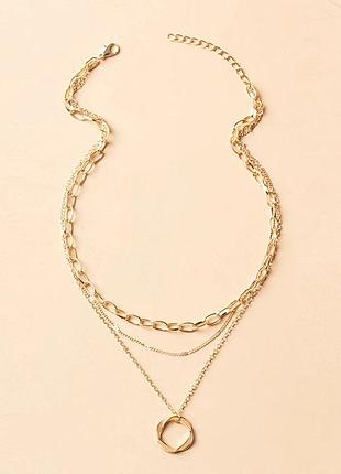 Потрійний ланцюжок з підвіскою 12266