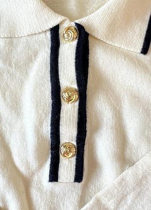 Молочный свитер поло из шерсти 2