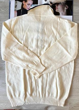 Молочный свитер поло из шерсти 6