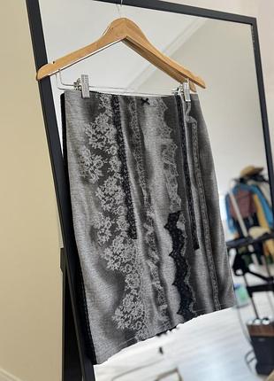 Спідниця з вовни з мереживом marc cain