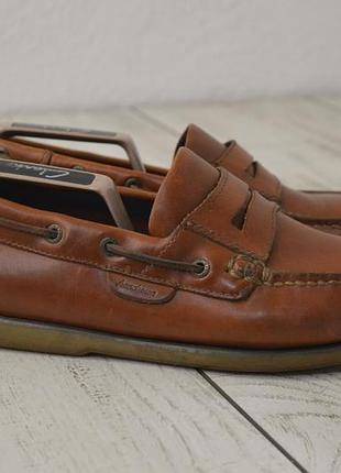 Marks spencer blue harbour чоловічі шкіряні мокасини топ сайдери 41 41.5 розмір