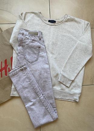 Лот женской одежды набор штаны джинсы свитшот батник жіночий лот одягу світшот джинси розмір s
