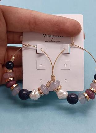 Сережки з намистинами