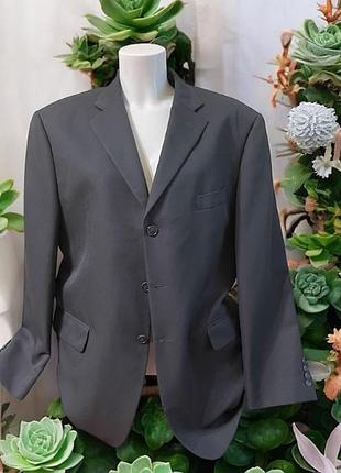 Піджак чоловічий в синьому кольорі, від marks & spencer, розмір 112cm 44in medium, заміри на фото