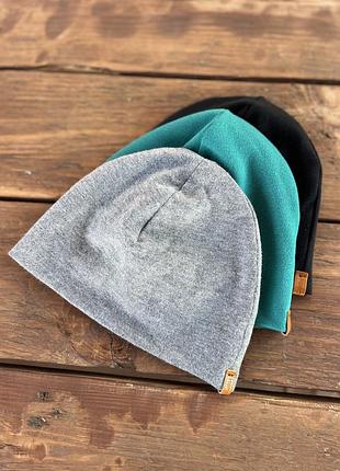 Шапка біні для хлопчиків та дівчат весна-осінь двошарова