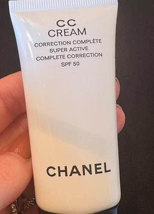 Cc-крем chanel cc cream super active complete correction spf 50 у відтінку 20 beige