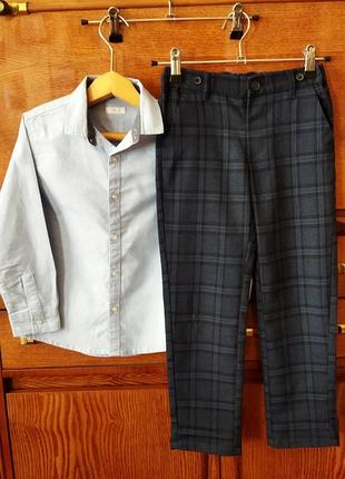 Новий костюм 2-ка (штани +сорочка) "next" на 5-6 років (116 см)