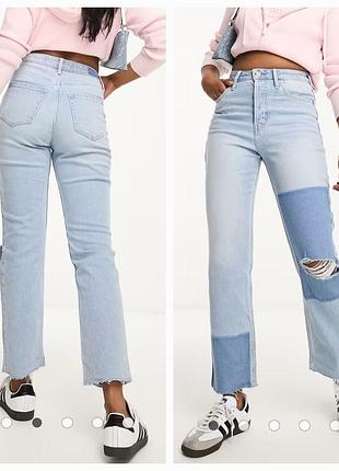 Укороченные джинсы печьверк hollister (w30 l27)
