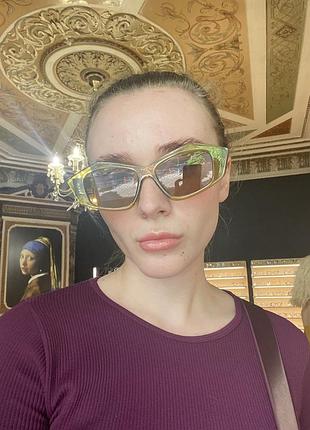 Стильні іміджеві окуляри витягнутої форми zara mango nao4i