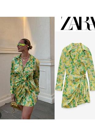 Платье на запах zara
