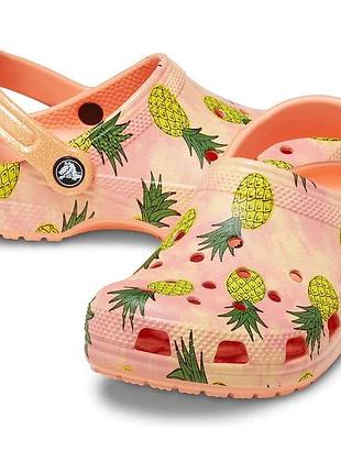 Crocs classic pool party clog j6 38-39 (25 см) оригінал сша сабо закрите взуття яскраві крокс original крокси