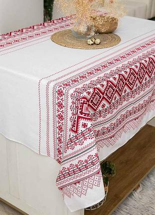 🖍льняна скатертина ( рогожка)