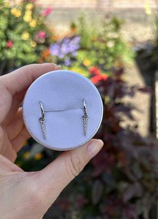 Срібні сережки мінімалізм 925