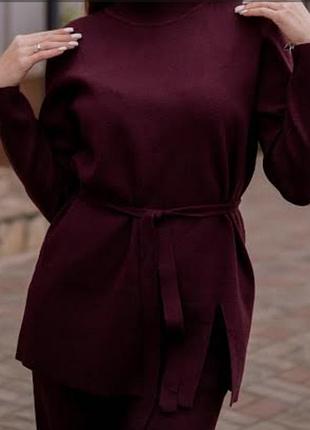 Кашемировый удлиненный свитер, под пояс m&amp;s
100% нежный кашемир