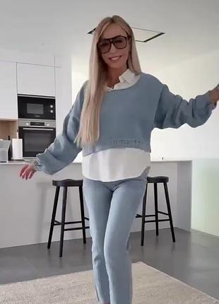 Кофта імітація рубашки