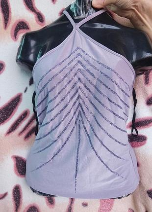 Топ майка американка кроп топик стильная маечка гламурная