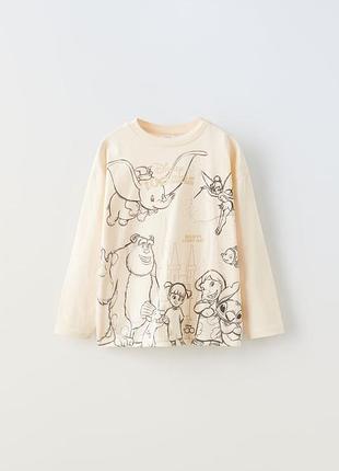 Лонгслив для девочки zara 120см, 130см, реглан детский, 6-7роков, 8-9роков, свитшот для девочки зара, корпорация монстров