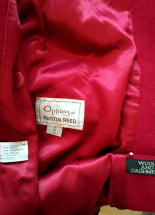 Красное шерстяное женское полупальто  options at austin reed.4 фото