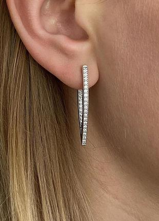 Серьги серебро 925 пробы 4