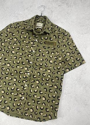 Зелена гавайка foret з принтом