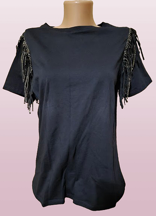 💖💖💖стильная черная женская футболка river island💖💖💖