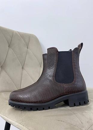 Ботинки челси кожаные оригинал ecco modtray 490163 гг.38,39,40,41