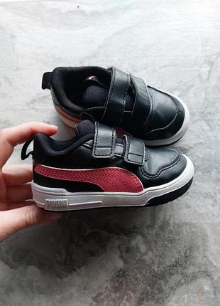 Оригинальные кроссовки puma, черные с розовым кеды 22 размера