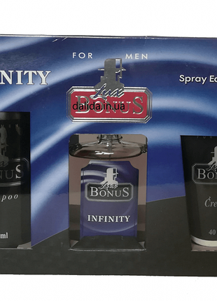 Парфюмерный набор "lux bonus" infiniti (шампунь+парфюмерная вода+крем для лица)