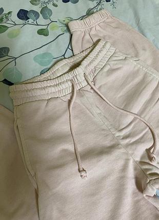 Джогери/спортивні штани жіночі zara ніжно рожеві розмір с