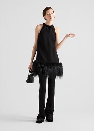 Limited edition zara шикарна трендова  сукня з хутром