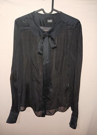 Шовкова шифонова блуза dolce gabbana