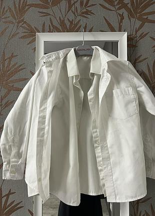 Біла сорочка tu f&f на 7-8років 122см ідеальний стан