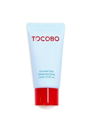Tocobo coconut clay cleansing foam – пенка для умывания с глиной 15 мл