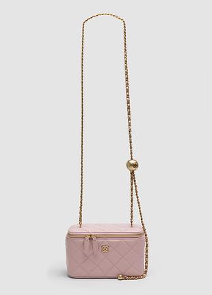 💎 chanel classic powder lambskin pearl crush vanity bag gold 17 х 11 х 8 см