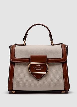 💎 coach hero shoulder bag in signature canvas