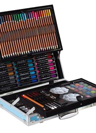 Премиум набор для рисования и творчества в кейсе единорог 145 предмета два яруса