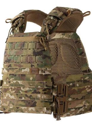 Плитоноска м7 pro з боковими карманами (15*30 см., 15*20 см.) мультикам