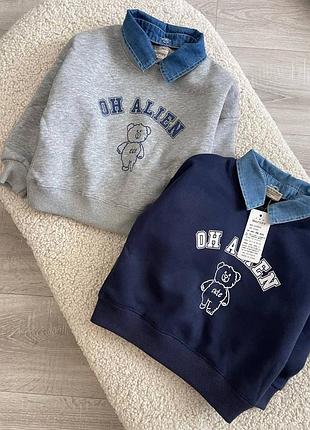 Стильный свитерик рубашка на мальчика