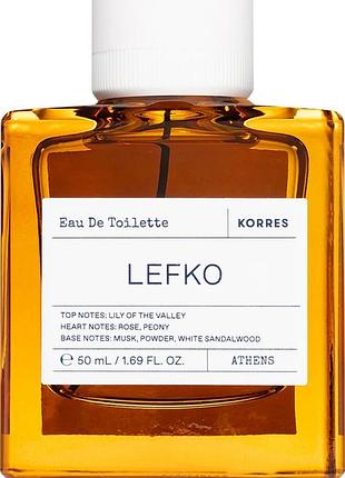 Туалетна вода унісекс korres lefko  50 мл