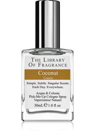 Одеколон для жінок the library of fragrance coconut  30 мл