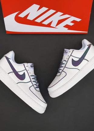 Мужские кроссовки nike air force 1 white/chameleon3 фото